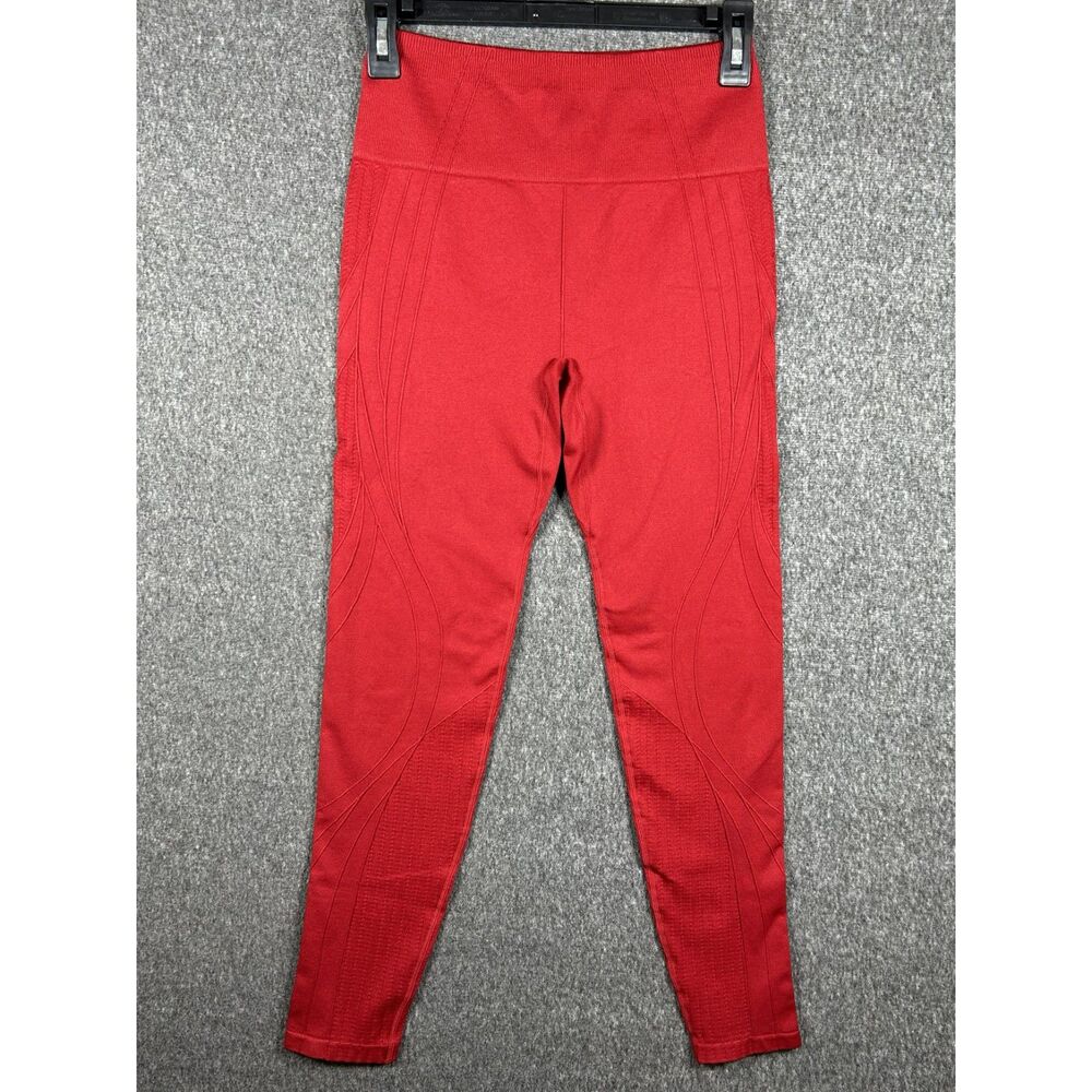 Fabletics Seamless High-Waisted Leggings Size M Heated Red NWT